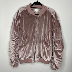 Salty | Velvet Bomber Jacket